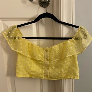 Yellow Nasty Gal Crop Top